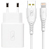 Адаптер Сетевой с кабелем SKYDOLPHIN SC31L QC3.0 USB 3A/18W (USB/Lightning) (white)