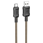 Кабель USB - Type-C Hoco X94 Leader  100см 3A  (gold)