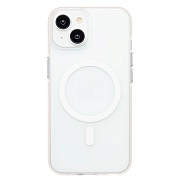 Чехол-накладка - SM038 SafeMag для "Apple iPhone 13/iPhone 14" (white/matte transparent) (238585)