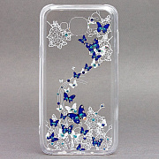 Чехол-накладка Younicou Crystal для "Samsung SM-J701 Galaxy J7 Neo" (002) (blue/white)