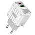 Адаптер Сетевой Hoco C135A Rock USB/Type-C 20W (white)