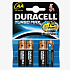 Батарейка AA Duracell LR6 Turbo Max (4-BL) (80/240)