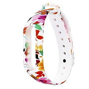 Ремешок - WB13 Xiaomi Mi Band 2 силикон на кнопке (07) (регулируемый) (azure)