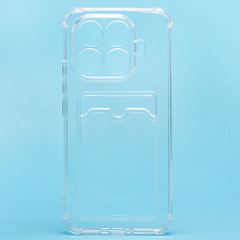 Чехол-накладка - SC276 с картхолдером для "Xiaomi 15T Pro" (transparent) (242325)