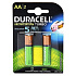 Аккумулятор AA Duracell HR6 (2-BL) Ni-MH 2500 mAh (2/20) предзаряженные