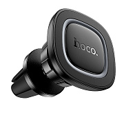 Держатель автомобильный Hoco магнитный H72 Crown в дефлектор (black metal gray)