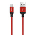 Кабель USB - micro USB Hoco X14 Times Speed 10W 200см 2A  (red/black)