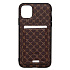 Чехол-накладка - SM022 SafeMag c картхолдером  для "Apple iPhone 11" (coffee)