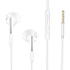 Проводные наушники с микрофоном вкладыши Borofone BM63 Jack 3,5  (white)