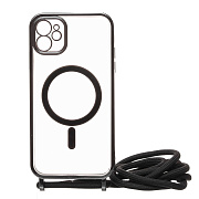 Чехол-накладка - SM016 SafeMag для "Apple iPhone 11" на ремешке (black) (215628)