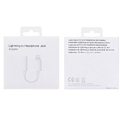 Переходник Jack 3.5 (м) - Lightning (п) - L01 7см (white)