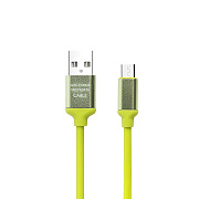 Кабель USB - micro USB - DC-130  100см 1,5A  (green)