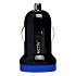 Адаптер Автомобильный Activ Clean Line CAU1-1A-01 1USB/5V/1A (black/blue) ..