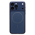 Чехол-накладка - SM091 AG-Glass SafeMag для "Apple iPhone 15 Pro Max" (dark blue)