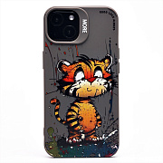 Чехол-накладка - SC335 для "Apple iPhone 13"  (тигр) (gray)