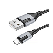 Кабель USB - Apple lightning Borofone BX101 Creator 12W 100см 2,4A  (black)