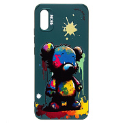 Чехол-накладка - SC335 для "Xiaomi Redmi 9A"  (медведь) (dark green) (227199)