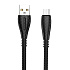 Кабель USB - micro USB Borofone BX38 Cool 12W 100см 2,4A  (black)