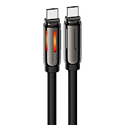 Кабель Type-C - Type-C Hoco U136 Prize PD 60W 100см 3A  (black)