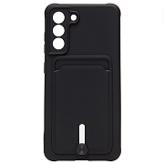 Чехол-накладка - SC304 с картхолдером для "Samsung SM-G990 Galaxy S21FE" (black) (208749)