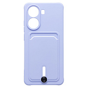 Чехол-накладка - SC304 с картхолдером для "Xiaomi Poco X7 Pro" (light violet) (239086)