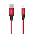 Кабель USB - micro USB Celebrat CB-05M  100см 2,4A  (red)