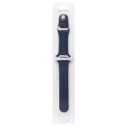 Ремешок - ApW Sport Band Apple Watch 42/44/45/49 mm силикон на кнопке (S) (midnight blue)