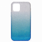 Чехол-накладка - SC097 Gradient для "Apple iPhone 12 Pro Max" (blue/silver)