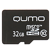 Карта флэш-памяти MicroSD 32 Гб Qumo без SD адаптера (class 10)