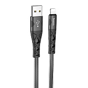 Кабель USB - Apple lightning Hoco U105 12W 120см 2,4A  (black)