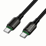 Кабель Type-C - Type-C Hoco X127 Exceed 60W 100см 3A  (black)