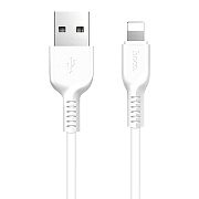 Кабель USB - Apple lightning Hoco X13 Easy  100см 2A  (white)