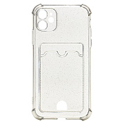 Чехол-накладка - SC300 с картхолдером для "Apple iPhone 11" (black)