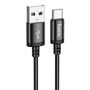 Кабель USB - Type-C Hoco X89 Wind  100см 3A  (black)