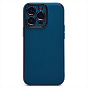 Чехол-накладка - PC084 экокожа для "Apple iPhone 13 Pro" (blue) (219664)