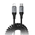 Кабель Type-C - Apple lightning Hoco X121 Nuevo PD пружина 27W 150см 3A  (black)