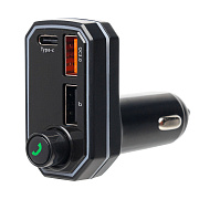 Автомобильный FM-трансмиттер - P6  2USB/Type-C (black)