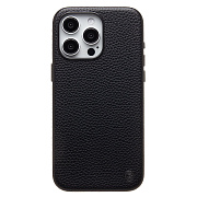 Чехол-накладка Cellis SM030 SafeMag для "Apple iPhone 15 Pro Max" Натуральная кожа зернистая (black) (237472)