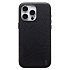 Чехол-накладка Cellis SM030 SafeMag для "Apple iPhone 15 Pro Max" Натуральная кожа зернистая (black) (237472)