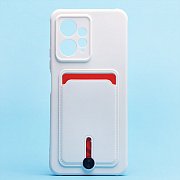 Чехол-накладка - SC304 с картхолдером для "Xiaomi Redmi Note 12 4G" (white)