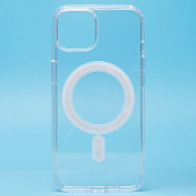 Чехол-накладка - SM006 SafeMag для "Apple iPhone 14" (прозрачный)