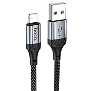 Кабель USB - Apple lightning Hoco X102 12W 100см 2,4A  (black)