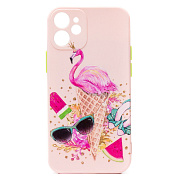 Чехол-накладка - SC246 для "Apple iPhone 12 mini" (003) (pink)