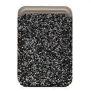 Картхолдер - POSH SHINE россыпь кристаллов SafeMag футляр для карт (gray titanium)