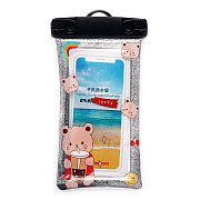 Чехол водонепроницаемый - WPC003 7.0 дюймов (медведь) (black) (230766)