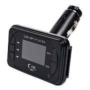 Автомобильный FM-трансмиттер - в ассортименте (тех.уп.)  USB (black) 