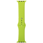 Ремешок - ApW Sport Band Apple Watch 38/40/41 mm силикон на кнопке (S) (green)