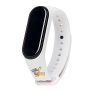 Ремешок - WB01 Xiaomi Mi Band 3/Mi Band 4 силикон (018) (white)