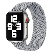 Ремешок - ApW14 Apple Watch 38/40/41 mm текстиль (L) (gray)