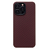 Чехол-накладка Cellis SM009 POSH KEVLAR SafeMag для "Apple iPhone 15 Pro Max" (red)